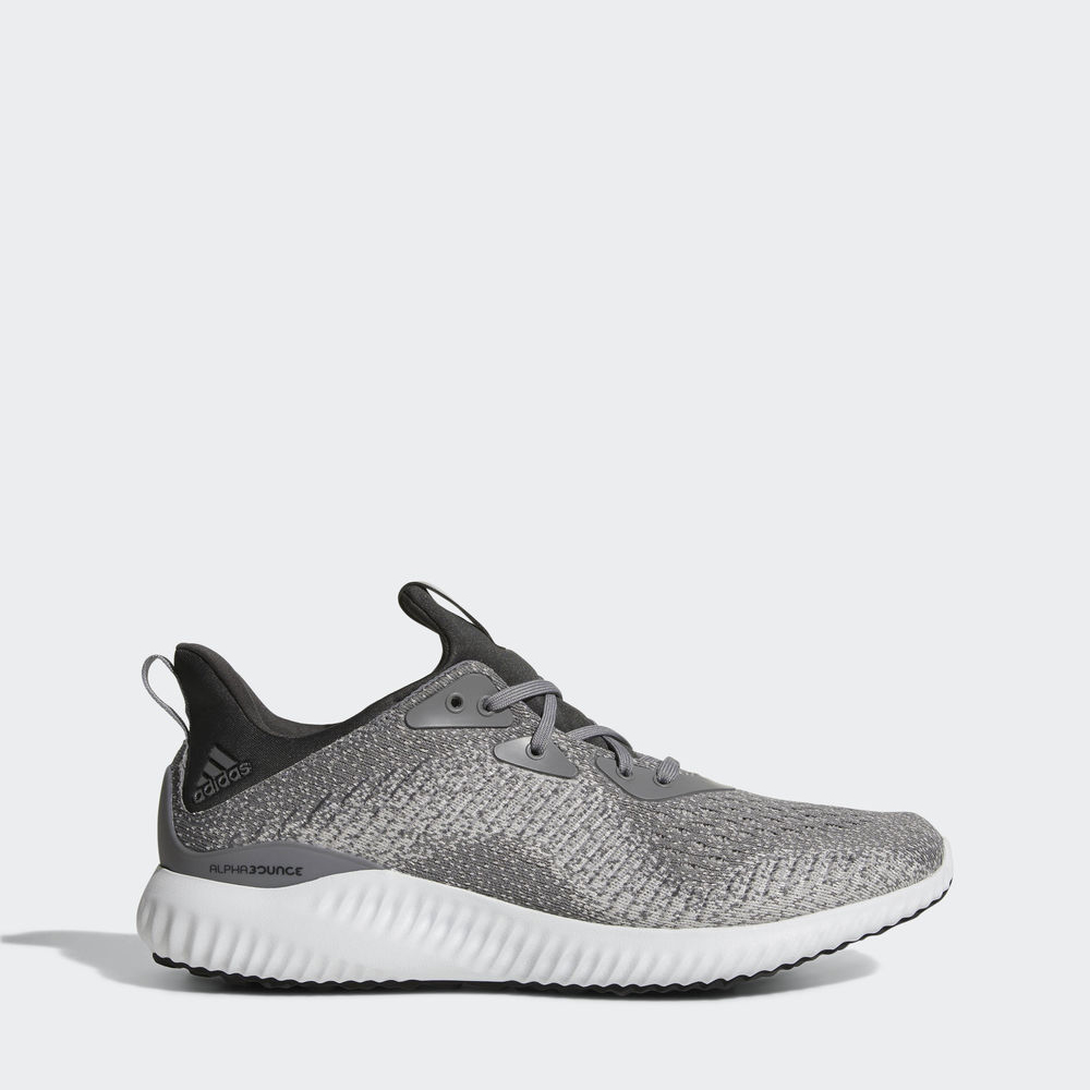 Adidas Alphabounce Em - παπουτσια για τρεξιμο ανδρικα - Γκρι/Γκρι/Γκρι,Μέγεθος: EU 36 – 54 2/3 (588K